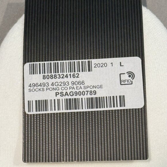 Gucci Logo Socks White/Green Style 496493 4G293 9066 - Picture 3 of 6